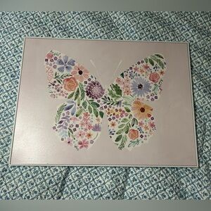 Floral Butterfly Wall Art - Multicolor
